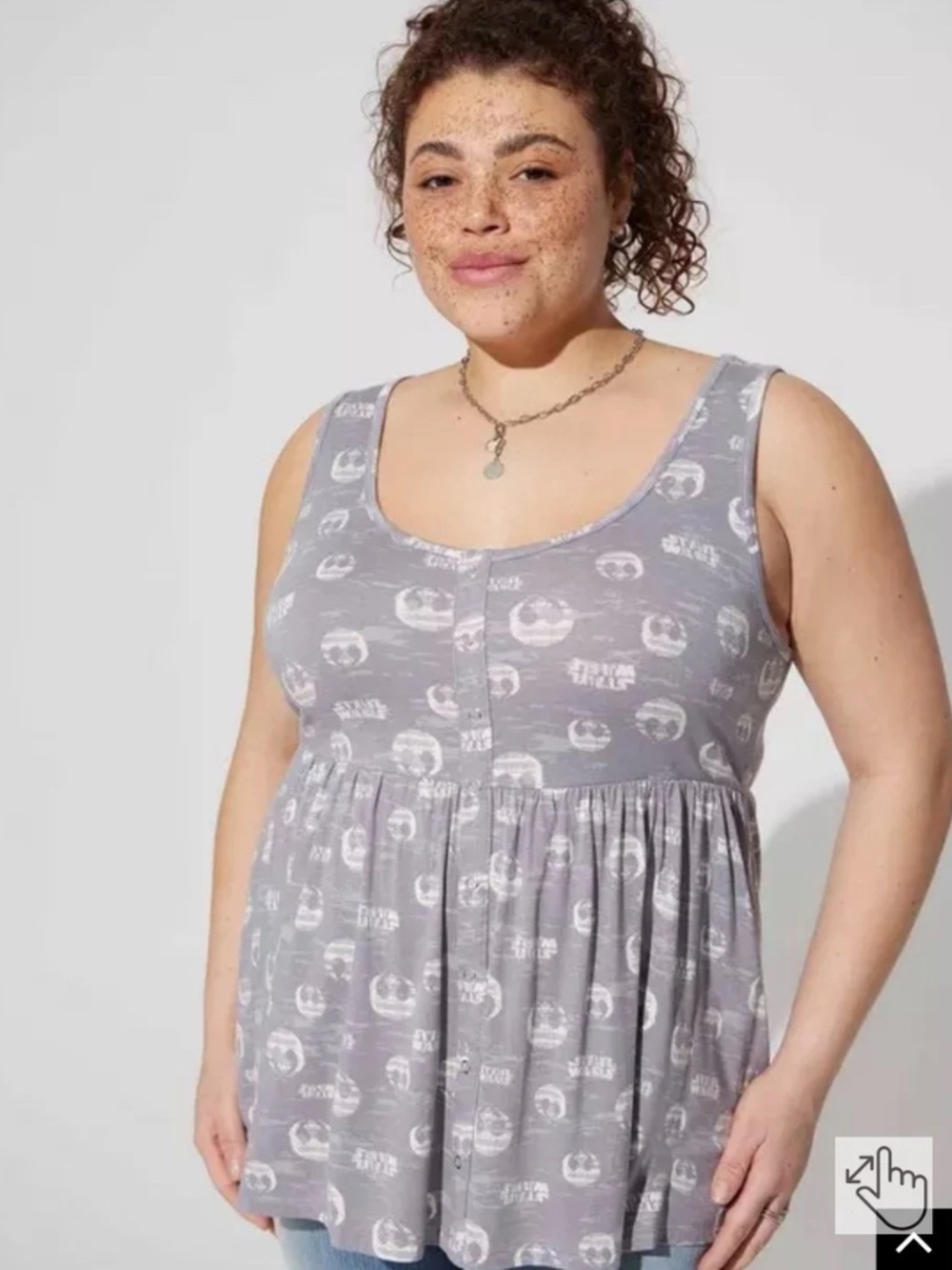 Torrid Star Wars sleeveless babydoll top